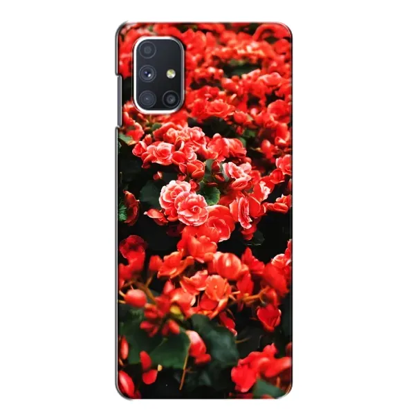 Чехол с принтом «Цветы красные» для Samsung Galaxy M51 Чехол с принтом «Цветы красные» для Samsung Galaxy M51