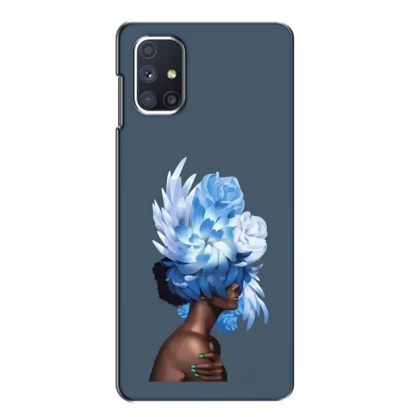 Чехол с принтом «Цветы на голове» для Samsung Galaxy M51 Чехол с принтом «Цветы на голове» для Samsung Galaxy M51