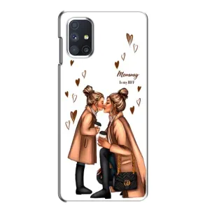 Чохол з друком для Samsung Galaxy M51 - (Мама з дитинкою) (AlphaPrint) (Донька і мама)