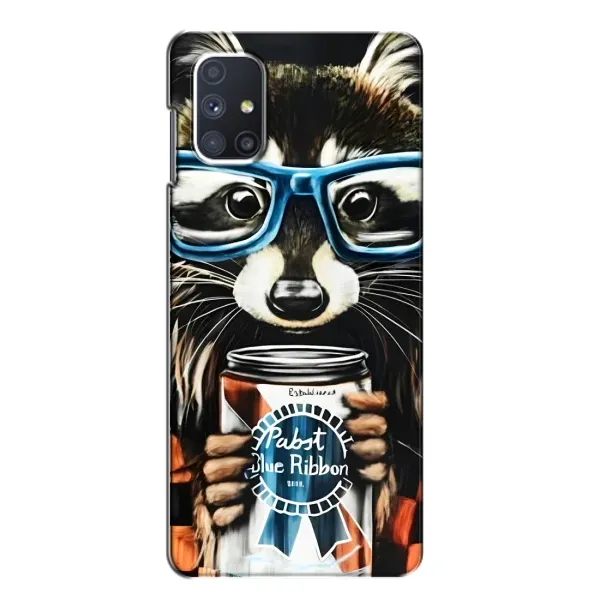 Чохол з принтом «Єнот з банкою» для Samsung Galaxy M51