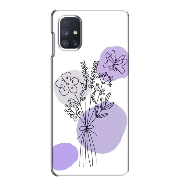 Чохол з принтом «Букет фіолетова абстракція» для Samsung Galaxy M51 Чохол з принтом «Букет фіолетова абстракція» для Samsung Galaxy M51