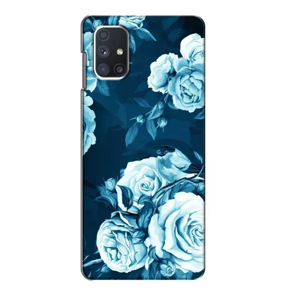 Чехол с принтом «Голубые Бутоны» для Samsung Galaxy M51 Чехол с принтом «Голубые Бутоны» для Samsung Galaxy M51