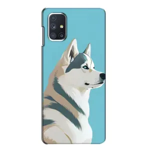 Чохол з Хаскі Samsung Galaxy M51 - (AlphaPrint) (Хаскі арт)