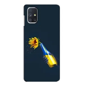 Чехол для Патриота Украины Samsung Galaxy M51 - (AlphaPrint) (Коктейль молотова)