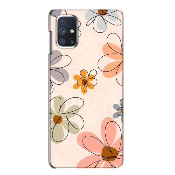 Чехол с принтом «Разноцветные цветы» для Samsung Galaxy M51