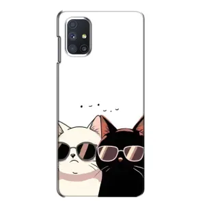 Чохол з малюнком кіт на Samsung Galaxy M51 (Коти в окулярах)