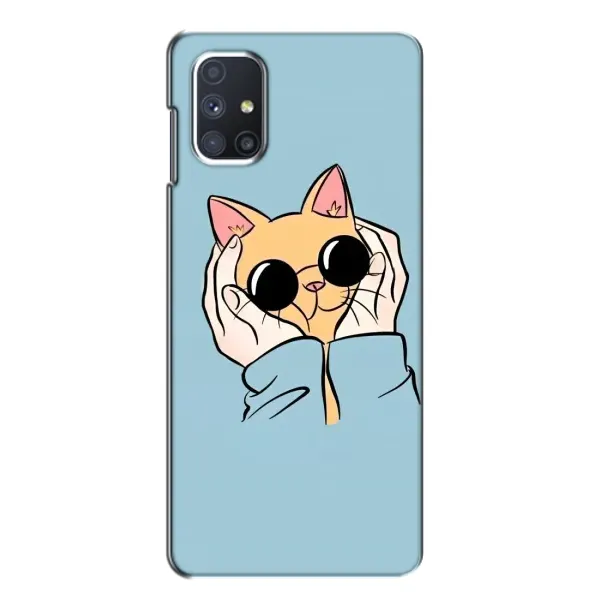 Чехол с принтом «Котик в очках» для Samsung Galaxy M51