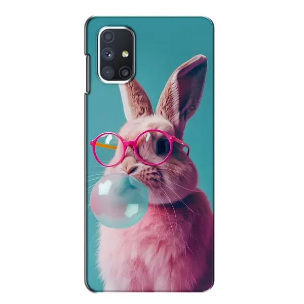 Чехол с принтом «Кролик в очках» для Samsung Galaxy M51 Чехол с принтом «Кролик в очках» для Samsung Galaxy M51