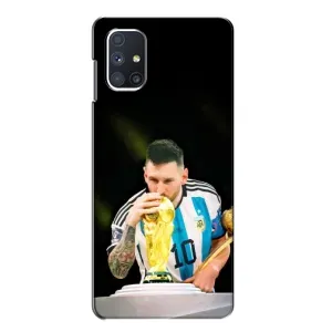 Чехлы для Samsung Galaxy M51 (Leo чемпион) (AlphaPrint) (Кубок Месси)