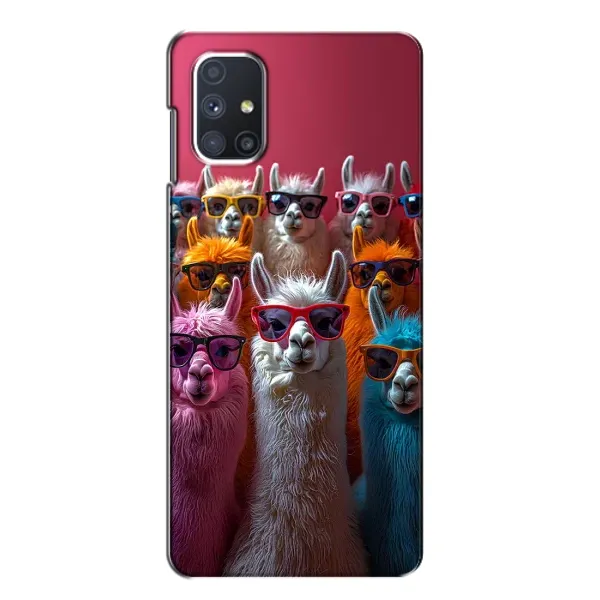 Чехол с принтом «Ламы в очках» для Samsung Galaxy M51 Чехол с принтом «Ламы в очках» для Samsung Galaxy M51