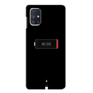 Чехлы для любимой на Самсунґ Ґалаксі М51 (VPrint) (Love battery)