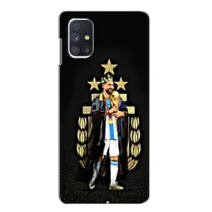 Чехлы для Samsung Galaxy M51 (Leo чемпион) (AlphaPrint) (Месси Король)
