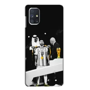 Чехлы для Samsung Galaxy M51 (Leo чемпион) (AlphaPrint) (Месси в накидке)