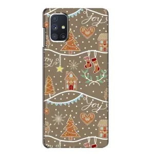 Новорічні, Святкові Чохли для Samsung Galaxy M51 - 2024 год (Новорічні пряники)