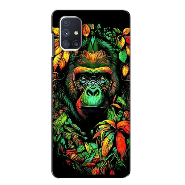 Чохол з принтом «Мавпа в квітах» для Samsung Galaxy M51