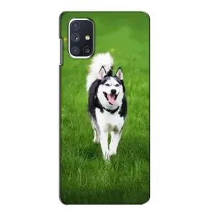 Чохол з Хаскі Samsung Galaxy M51 - (AlphaPrint) (Радісний Хаскі)