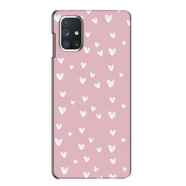 Чехол с принтом «Сердечки на розовом» для Samsung Galaxy M51 Чехол с принтом «Сердечки на розовом» для Samsung Galaxy M51