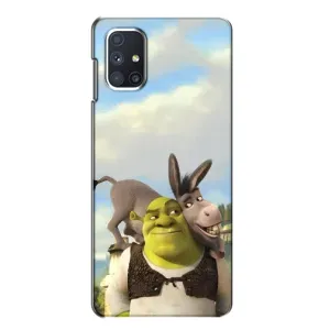 Чохол з мультфільмом Шрек на Samsung Galaxy M51 (Шрек та Осел)