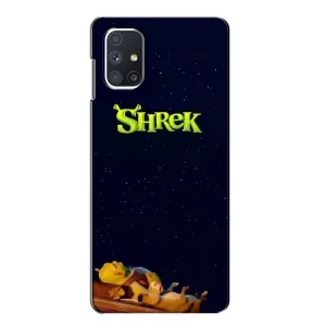 Чохол з мультфільмом Шрек на Samsung Galaxy M51 (Відпочиваючий Шрек)