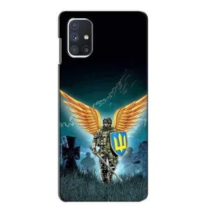 Чехлы с картинкой ЗСУ для Samsung Galaxy M51 (AlphaPrint) (Солдат ЗСУ)