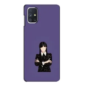 Чохли Венсдей на Samsung Galaxy M51 Уенсдей (AlphaPrint) (Венздей у чорному)