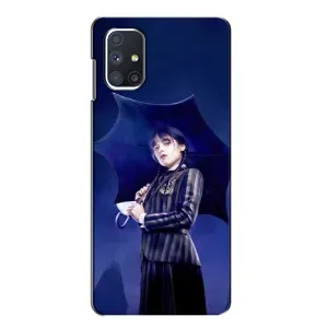 Чохли Венсдей на Samsung Galaxy M51 Уенсдей (AlphaPrint) (Венздей з парасолькою)