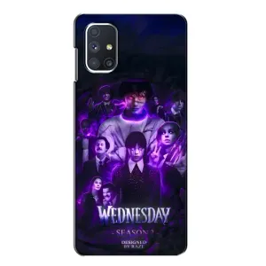 Чохол з дизайном Венздей 2 на Samsung Galaxy M51 (Фіолетова магія Венздей)