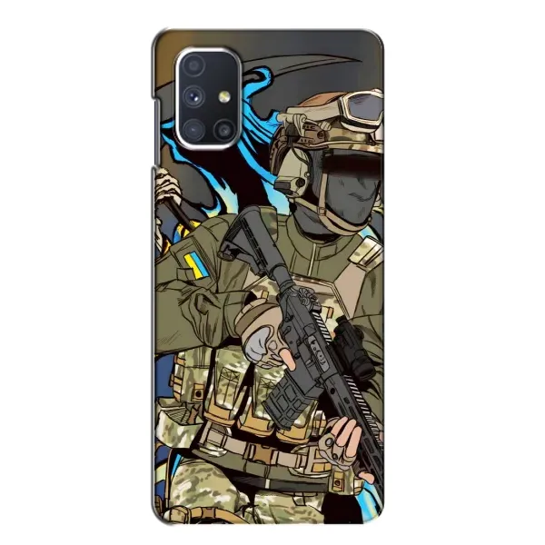 Чехол с принтом «Воин ВСУ» для Samsung Galaxy M51 Чехол с принтом «Воин ВСУ» для Samsung Galaxy M51