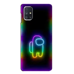 Чехол Амонг Ас для Samsung Galaxy M51 (AlphaPrint) (Яркий скин)
