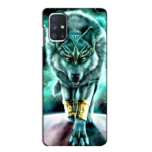 Захисні чохли для Самсунґ Ґалаксі М51 (AlphaPrint) (ХІТ продаж) ВОВК (Яскравий вовк)