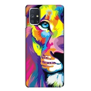 Чохол з картинкою ЛЕВ для Samsung Galaxy M51 (VPrint) (Яскравий Лев)