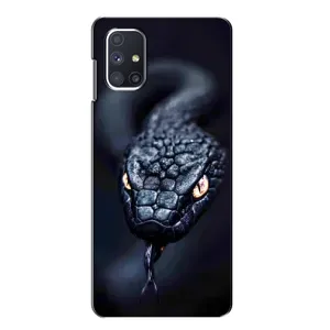 Чохол з картинкою 'Хижаки' для Samsung Galaxy M51 (Чорна змія)