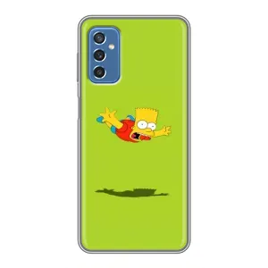 Чехол с Симпсонами для Samsung Galaxy M52 5G (M526) (VPrint) (Барт Симпсон)