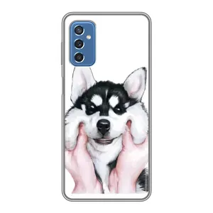 Чехлы с собаками для Samsung Galaxy M52 5G (M526) (VPrint) (Довольный Хаски)