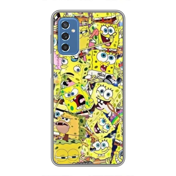 Чехол с принтом «Эмоции Спанч Боба» для Samsung Galaxy M52 5G (M526) Чехол с принтом «Эмоции Спанч Боба» для Samsung Galaxy M52 5G (M526)