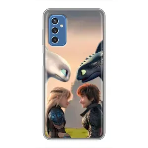 Чехол как приручить дракона на Samsung Galaxy M52 5G (M526) (Иккинг и Астрид)