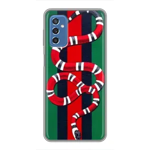 Чехлы ГУЧЧИ для Самсунг М52 (5G) (AlphaPrint) (Gucci змия)