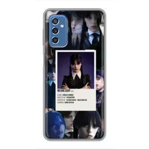 Чехлы Венсдей на Samsung Galaxy M52 5G (M526) Уэнсдей (AlphaPrint) (коллаж Уэнздей)
