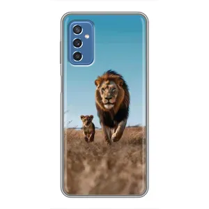 Чехол Король лев на Самсунг М52 (5G) (Мусафа и Симба)