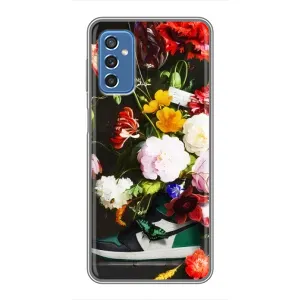 Брендновые Чехлы для Samsung Galaxy M52 5G (M526) - (PREMIUMPrint) (Nike цветы)