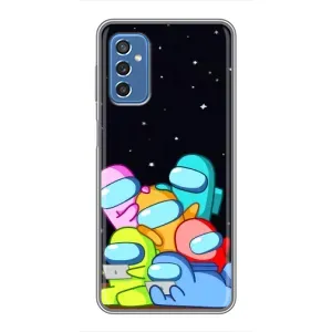 Чехол Амонг Ас для Samsung Galaxy M52 5G (M526) (AlphaPrint) (Скины в космосе)