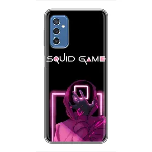 Чехол Гра в кальмара для Samsung Galaxy M52 5G (M526) (Неоновый охранник игры)
