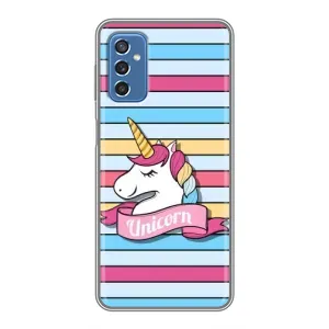 Чехол для Самсунг М52 (5G) - (Единорожки - Новинки) (AlphaPrint) (Unicorn)