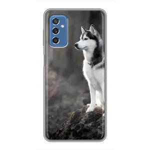 Чехол с Хаски для Samsung Galaxy M52 5G (M526) - (AlphaPrint) (Верный пес)