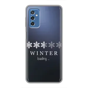 Зимние Чехлы для Самсунг М52 (5G) - прозрачный фон (Winter loading)