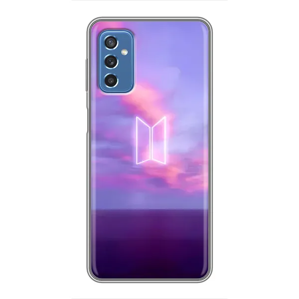 Чохол з принтом «BTS логотип» для Samsung Galaxy M52 Чохол з принтом «BTS логотип» для Samsung Galaxy M52