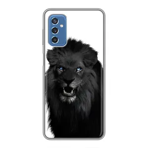 Чохли з картинкою животних Samsung Galaxy M52 (Чорний ЛЕВ)