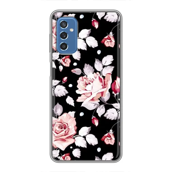Чехол с принтом «Цветочки на черном» для Samsung Galaxy M52 Чехол с принтом «Цветочки на черном» для Samsung Galaxy M52
