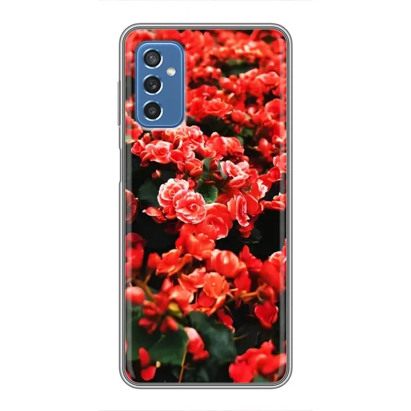 Чехол с принтом «Цветы красные» для Samsung Galaxy M52 Чехол с принтом «Цветы красные» для Samsung Galaxy M52