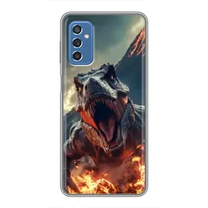 Чохол з картинкою 'Хижаки' для Samsung Galaxy M52 (Вогняний динозавр)